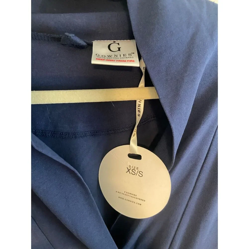 NWT Gownies Post Surgery Recovery Robe XS/S Navy - Picture 6 of 6